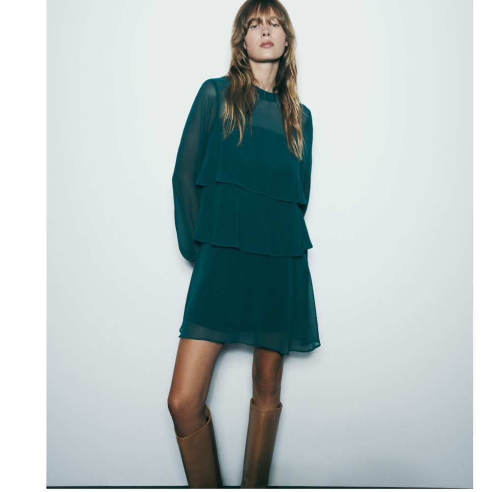 NWOT ruffle dress